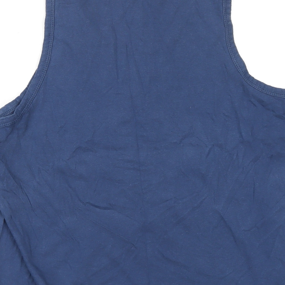 Lee Cooper Mens Blue Cotton T-Shirt Size M Round Neck