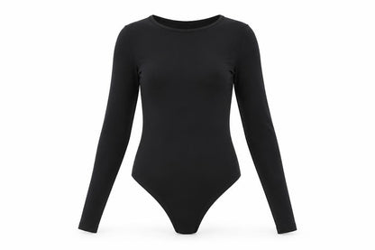 Womens UK Size 10 I SAW IT FIRST One-Piece Black Bodysuit