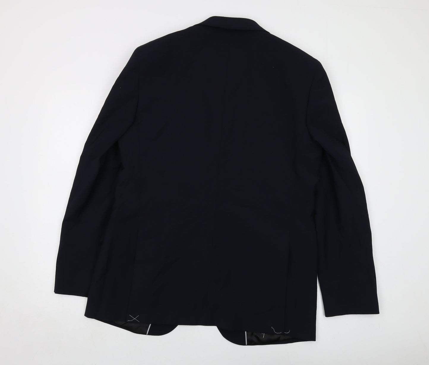 Autograph Mens Blue Wool Jacket Suit Jacket Size 42 Regular