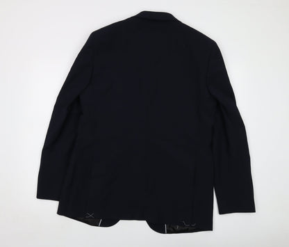 Autograph Mens Blue Wool Jacket Suit Jacket Size 42 Regular