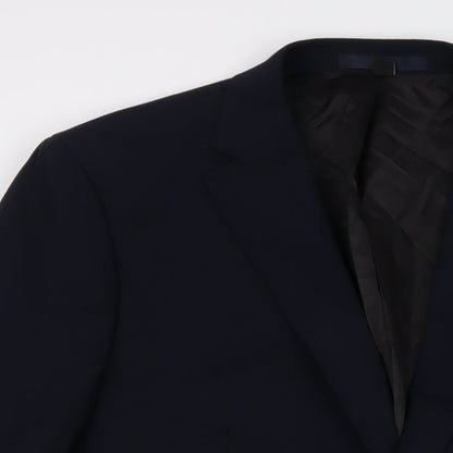 Autograph Mens Blue Wool Jacket Suit Jacket Size 42 Regular