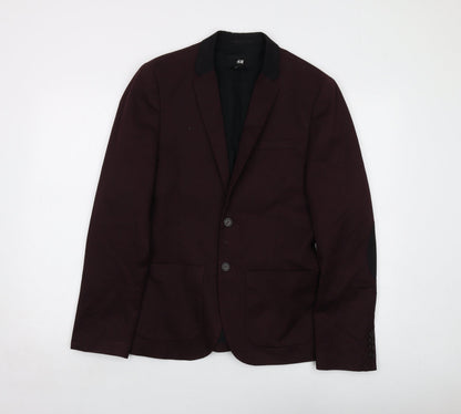 Mens UK Size 38 H&M Regular Red Suit Jacket