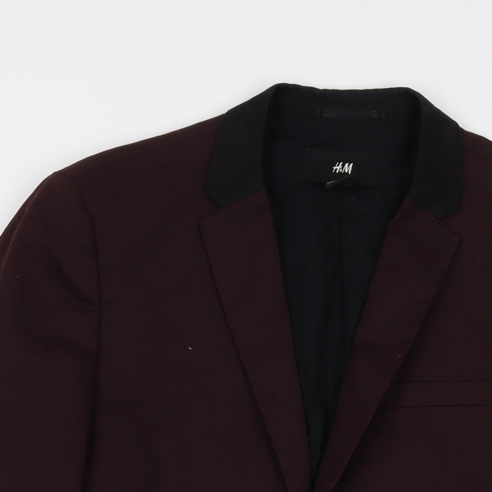 Mens UK Size 38 H&M Regular Red Suit Jacket