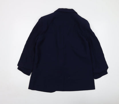 Forever New Womens Blue Jacket Size 14