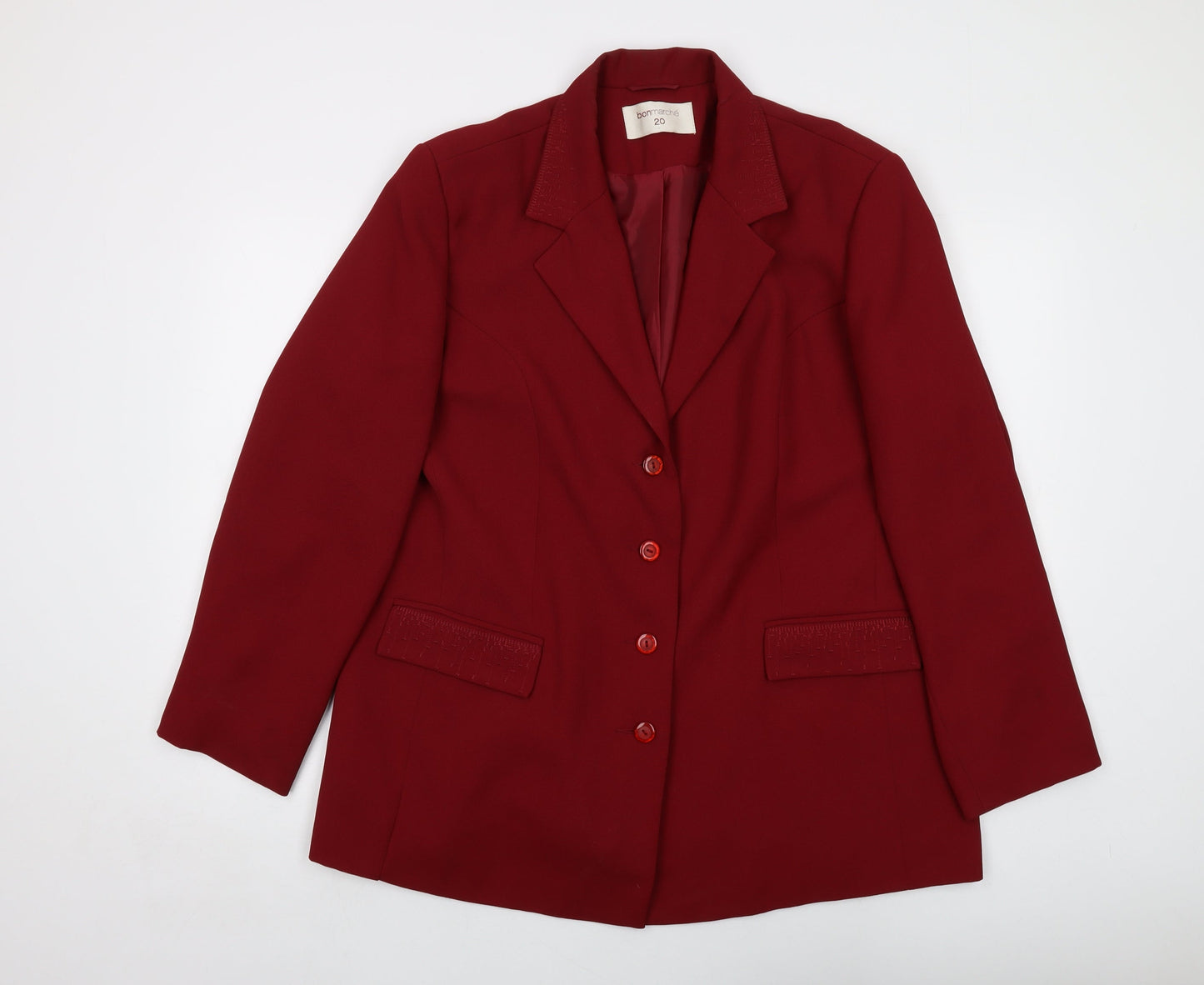 Womens UK Size 20 Bonmarché Red Jacket