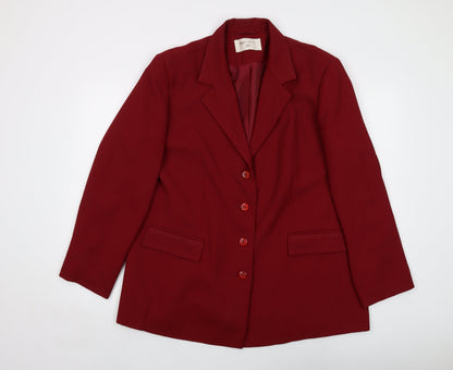 Womens UK Size 20 Bonmarché Red Jacket