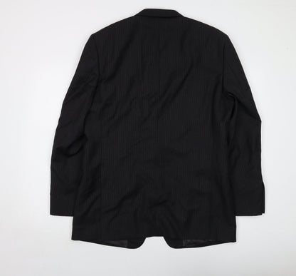 Mens UK Size 42 Samuel Slater Regular Black Suit Jacket