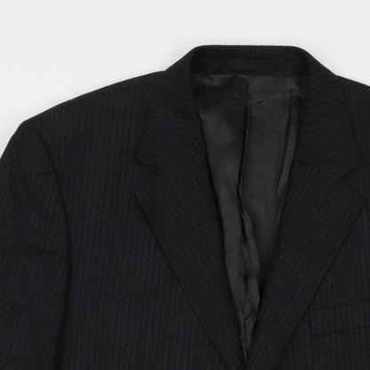 Mens UK Size 42 Samuel Slater Regular Black Suit Jacket