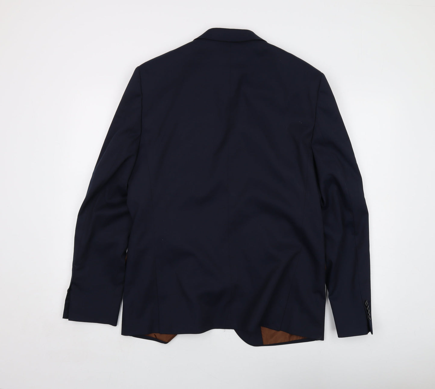 Mens UK Size 42 River Island Regular Blue Suit Jacket