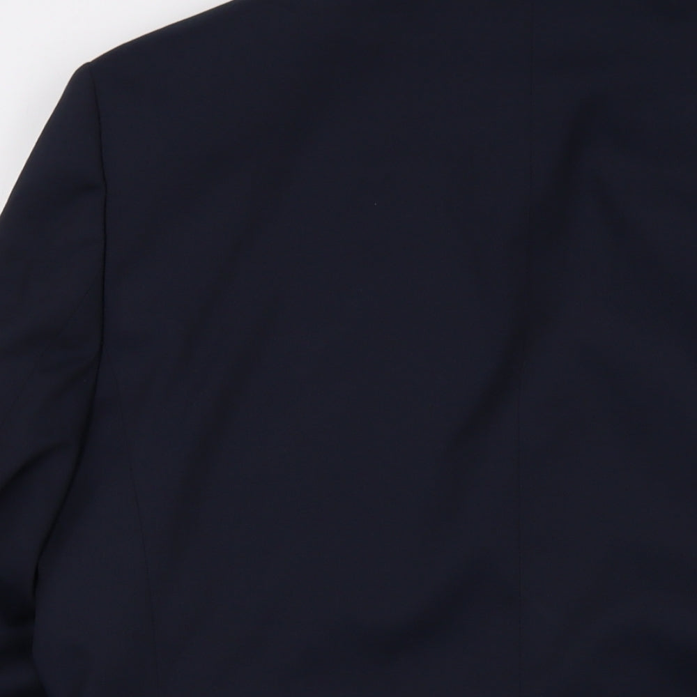 Mens UK Size 42 River Island Regular Blue Suit Jacket