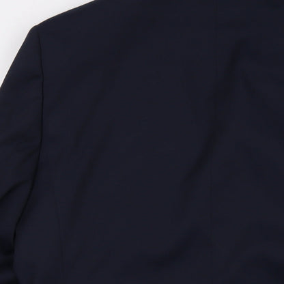 Mens UK Size 42 River Island Regular Blue Suit Jacket