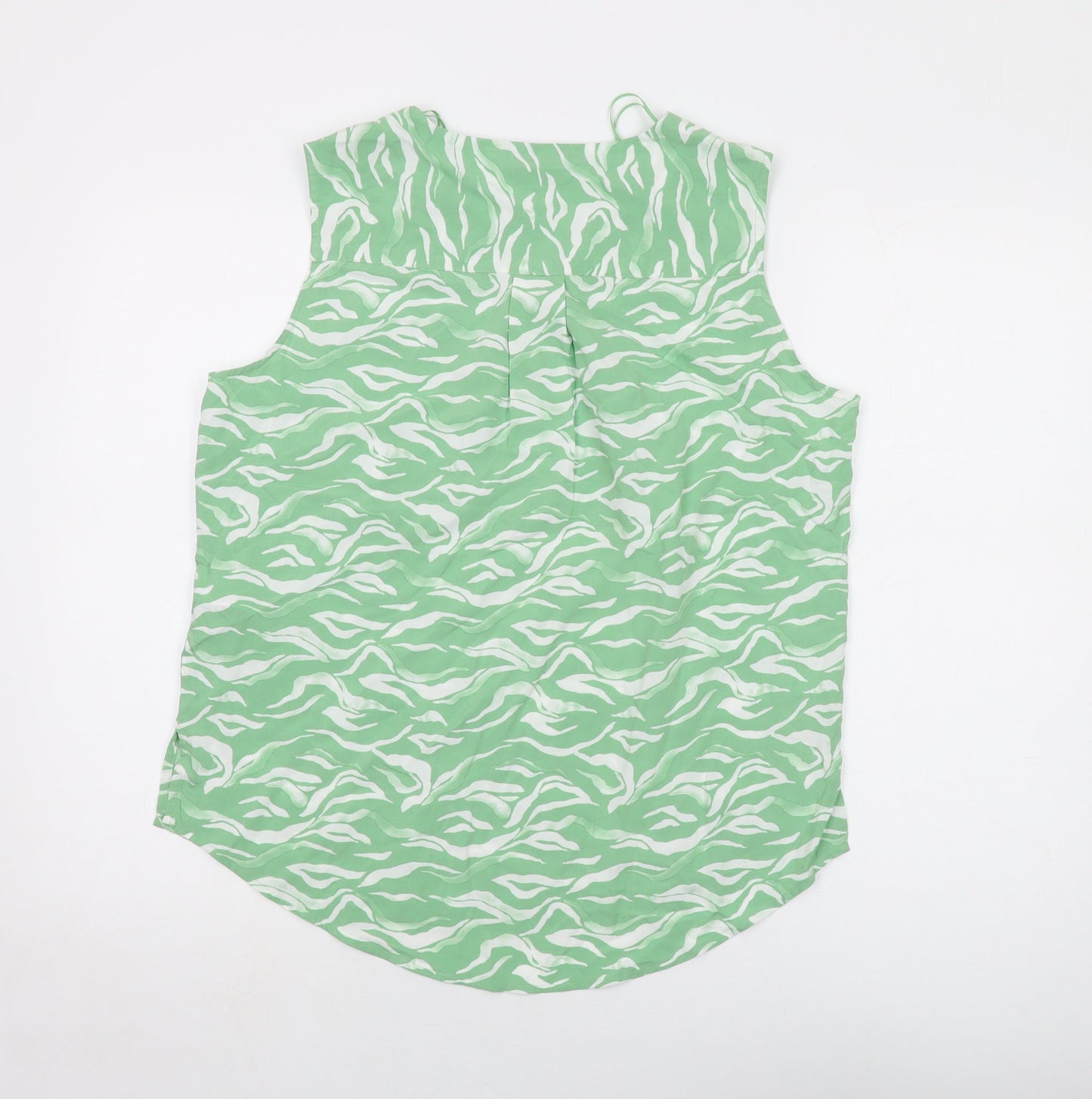 Womens UK Size 10 TOM TAILOR Green Basic Tank