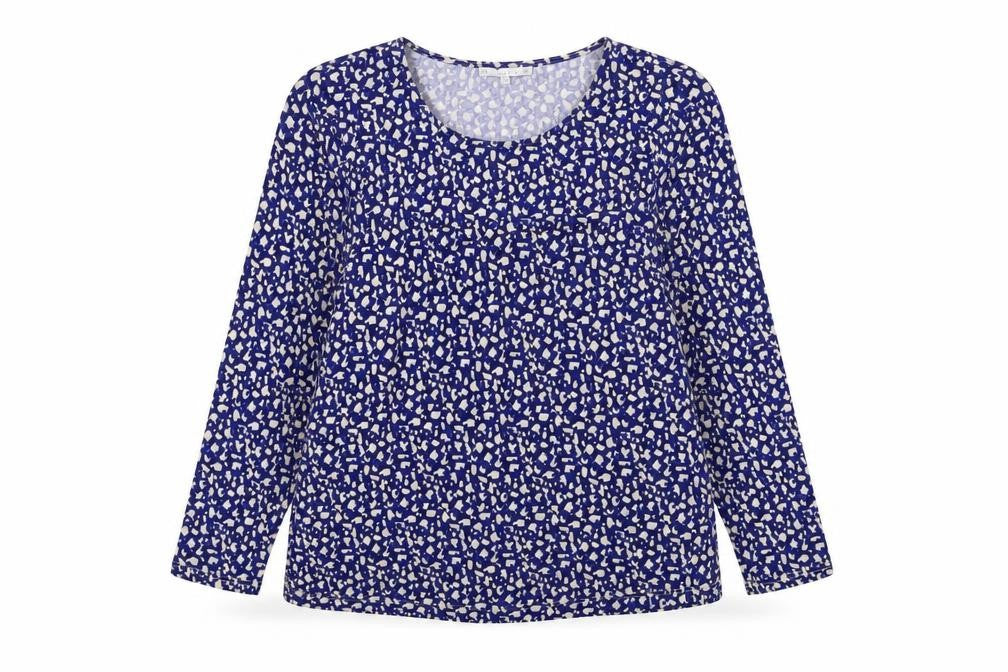 Womens UK Size XL Lakeland Blue Basic Blouse