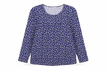 Womens UK Size XL Lakeland Blue Basic Blouse