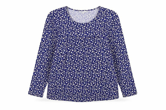 Womens UK Size XL Lakeland Blue Basic Blouse