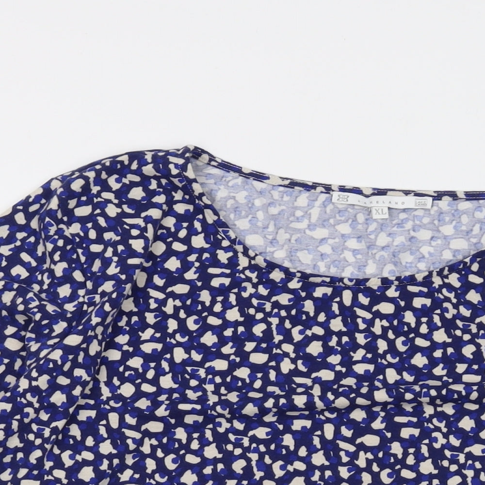 Womens UK Size XL Lakeland Blue Basic Blouse
