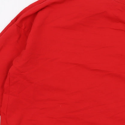 Womens UK Size 12 Disney Red Pullover Sweatshirt