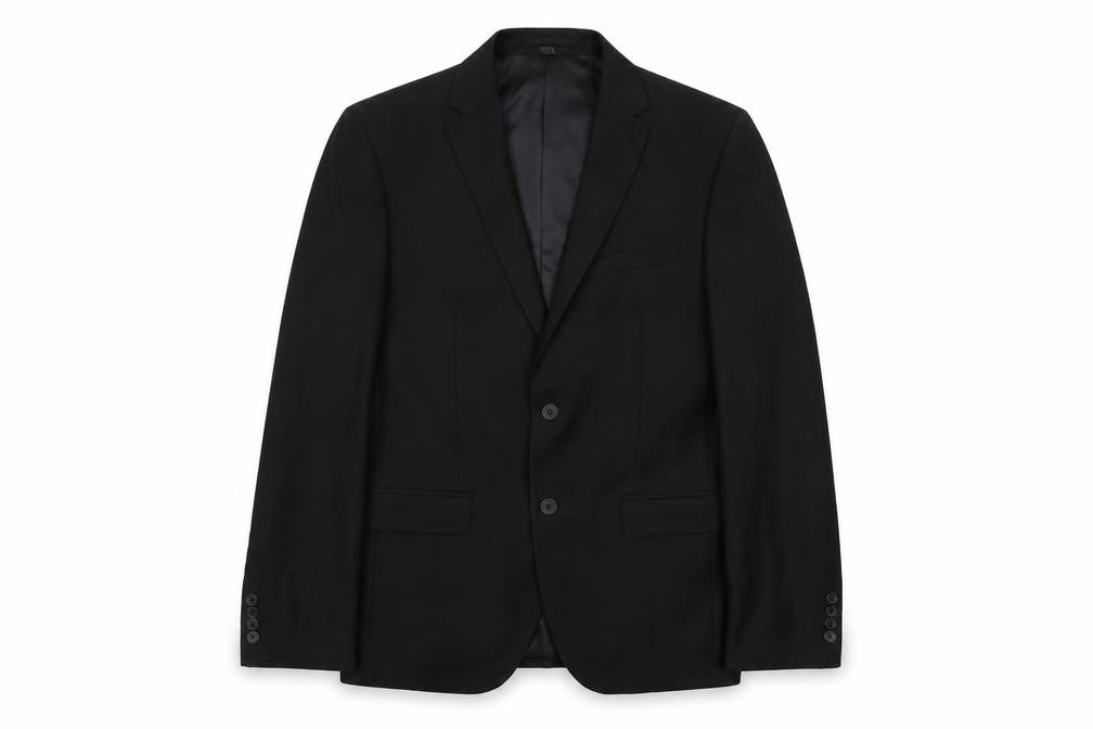 Marks & Spencer Mens Black Polyester Jacket Suit Jacket Size 40 Regular