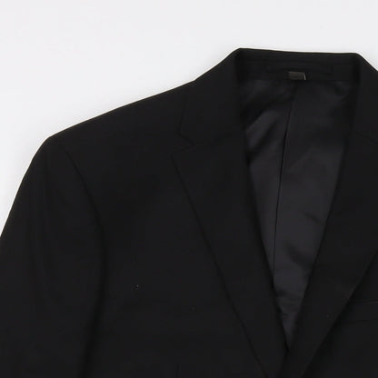 Mens UK Size 40 Marks and Spencer Regular Black Suit Jacket