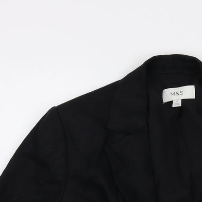 Womens UK Size 12 Marks and Spencer Black Jacket