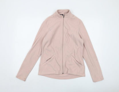 Marks and Spencer Womens Pink Jacket Size 10 Zip