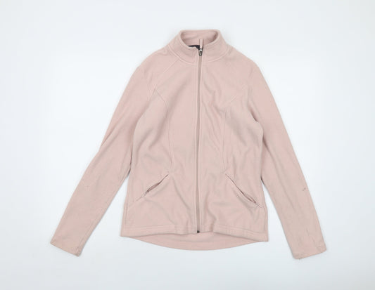 Marks and Spencer Womens Pink Jacket Size 10 Zip