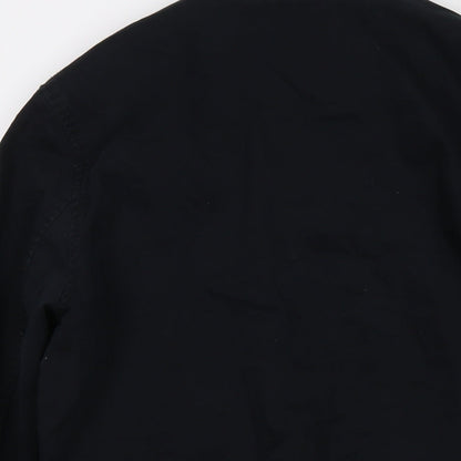 Mens UK Size M River Island Black Bomber Jacket