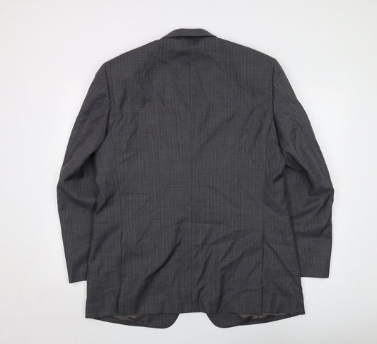 Mens UK Size 42 Brook Taverner Regular Grey Suit Jacket