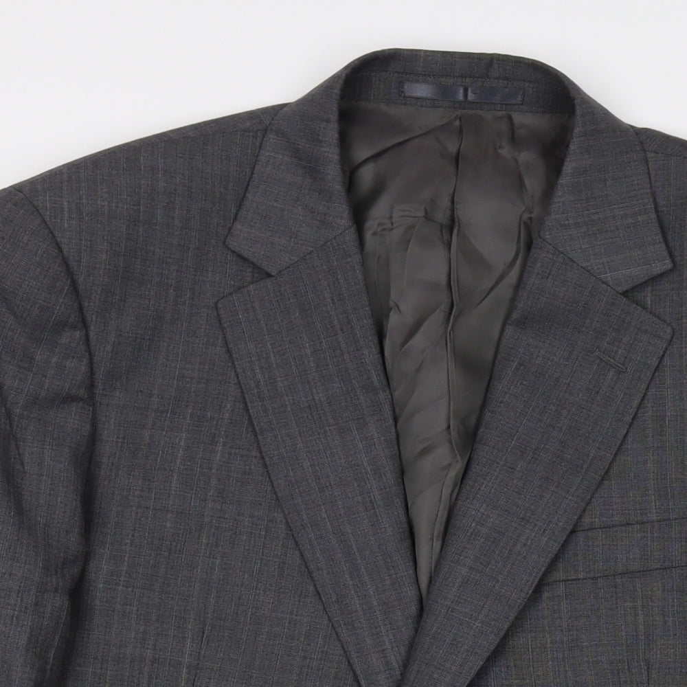 Mens UK Size 42 Brook Taverner Regular Grey Suit Jacket