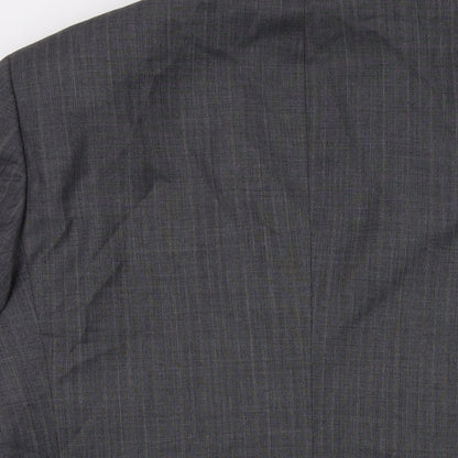 Mens UK Size 42 Brook Taverner Regular Grey Suit Jacket
