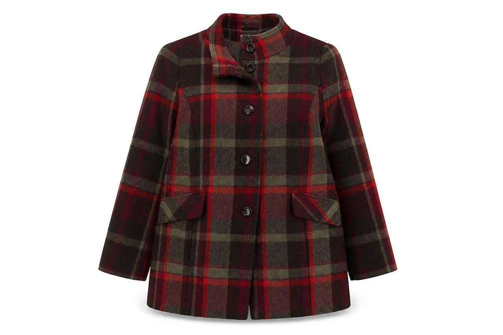 Womens UK Size 18 Classic Multicoloured Overcoat