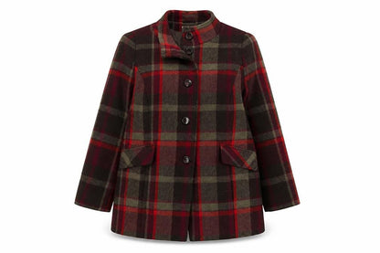Womens UK Size 18 Classic Multicoloured Overcoat