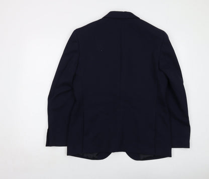 Mens UK Size 38 Marks and Spencer Regular Blue Suit Jacket