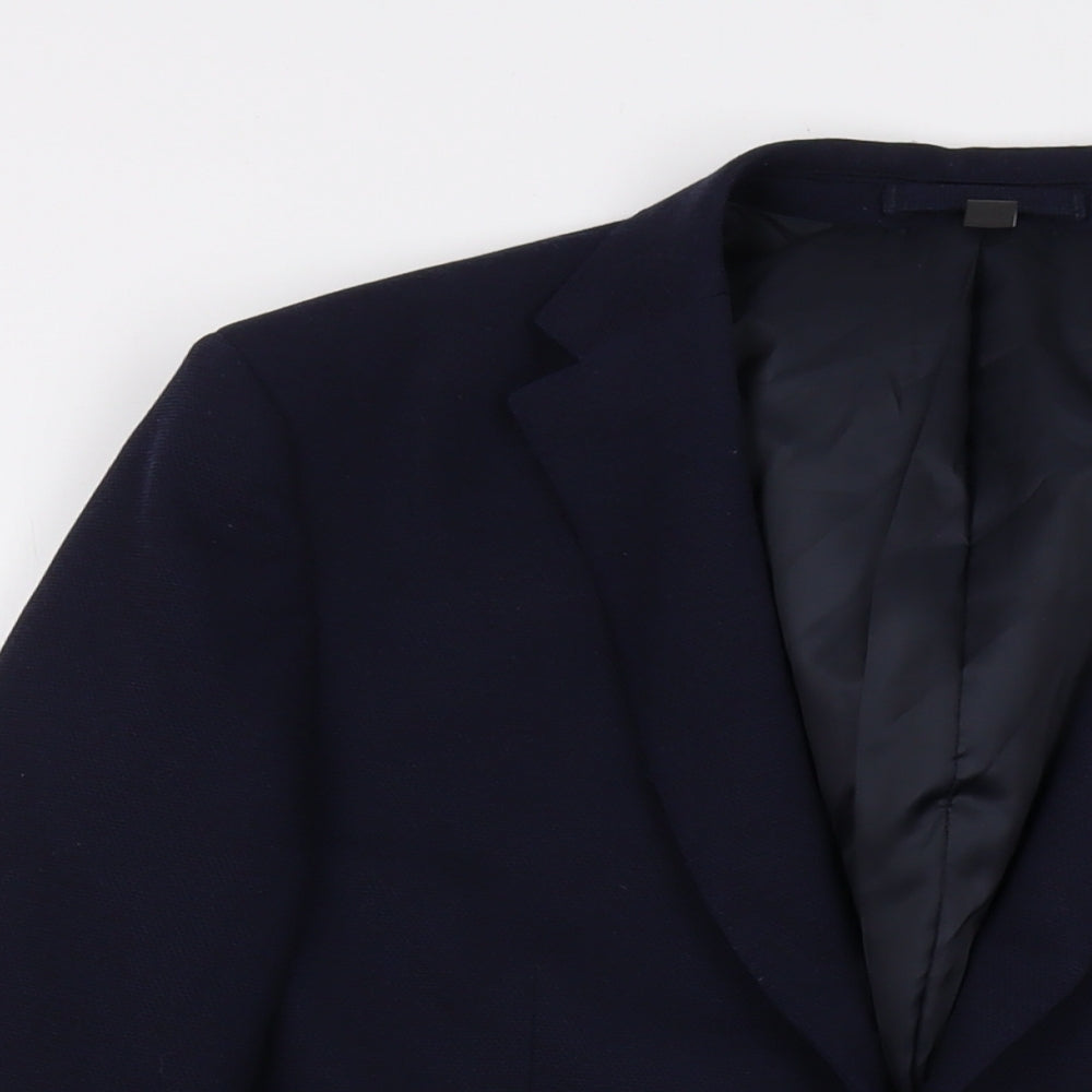 Mens UK Size 38 Marks and Spencer Regular Blue Suit Jacket