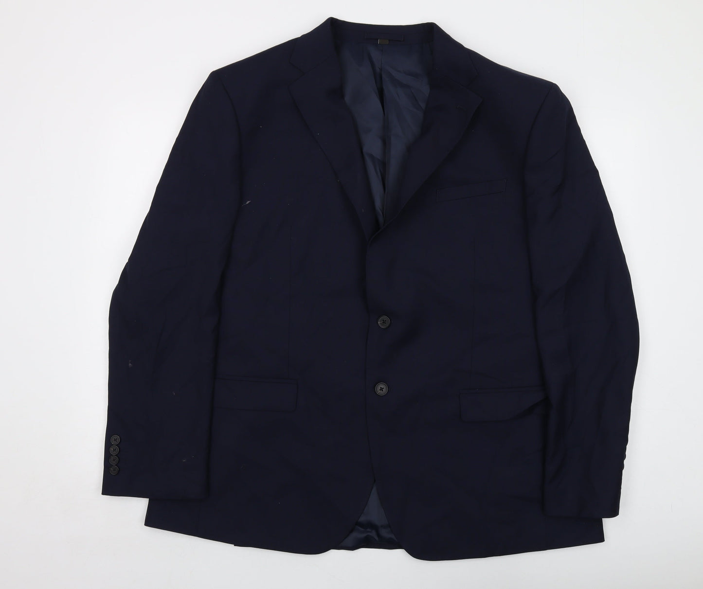 Mens UK Size 46 Marks and Spencer Regular Blue Suit Jacket