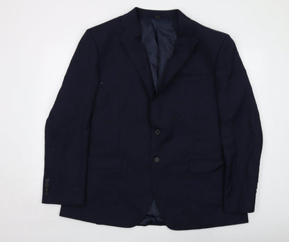 Mens UK Size 46 Marks and Spencer Regular Blue Suit Jacket