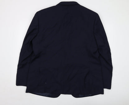 Mens UK Size 46 Marks and Spencer Regular Blue Suit Jacket
