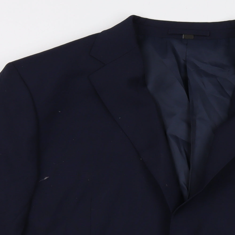 Mens UK Size 46 Marks and Spencer Regular Blue Suit Jacket