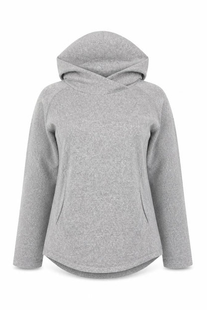 Decathlon Womens Grey Polyester Pullover Hoodie Size M Pullover