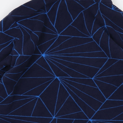 Quechua Boys Blue Geometric Polyester Pullover Sweatshirt Size 12-13 Years Zip