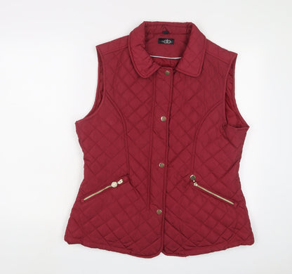Womens UK Size 14 David Barry Pink Gilet