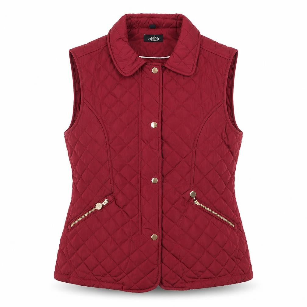 Womens UK Size 14 David Barry Pink Gilet