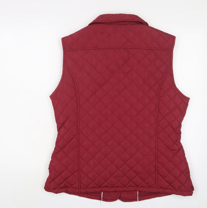 Womens UK Size 14 David Barry Pink Gilet