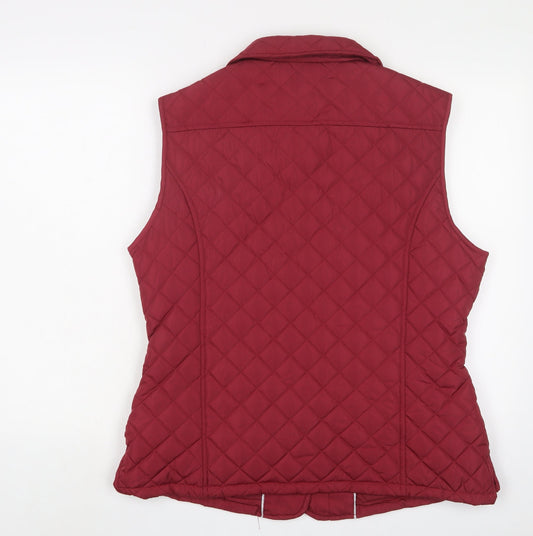 Womens UK Size 14 David Barry Pink Gilet