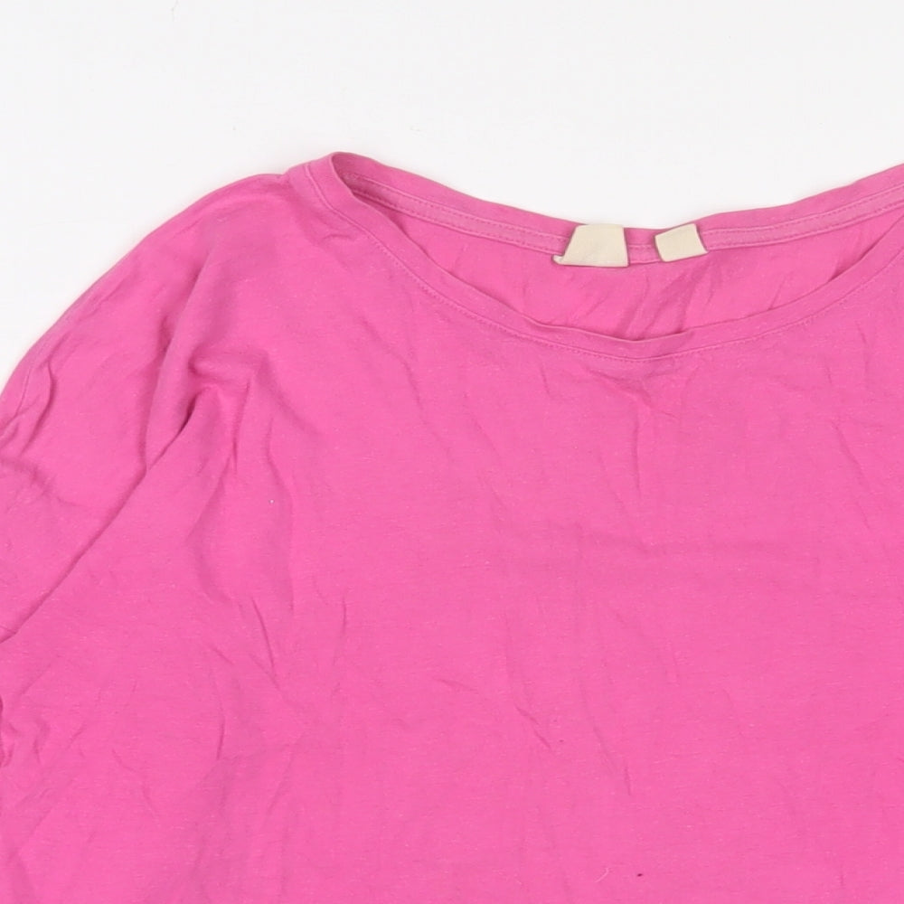 Womens UK Size 12 Gap Pink Basic T-Shirt