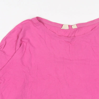 Womens UK Size 12 Gap Pink Basic T-Shirt