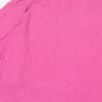 Womens UK Size 12 Gap Pink Basic T-Shirt