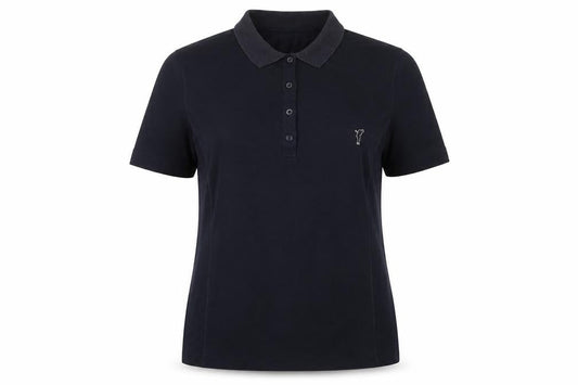 GOLFINO Womens Blue Cotton Basic Polo Size 16 Collared - Embroidered