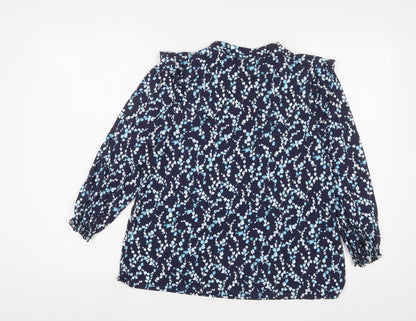 Womens UK Size 12 Phase Eight Blue Basic Blouse
