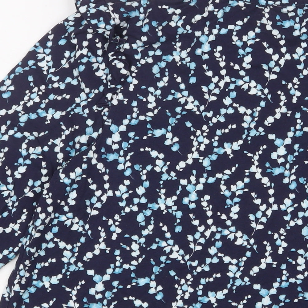Womens UK Size 12 Phase Eight Blue Basic Blouse